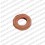 Injector base gasket in copper